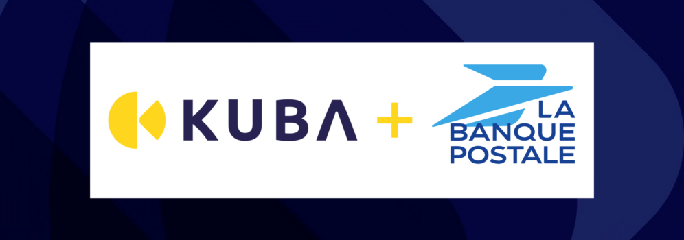 graphic showing Kuba logo and La Banque Postale log